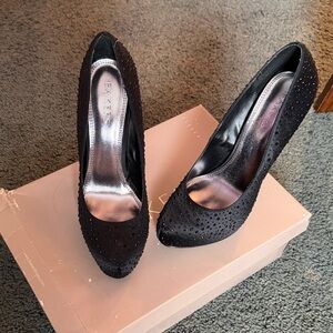 Bakers palaace rhinestone platform heels